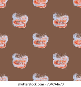 Watercolor cloud smear seamless pattern for background.