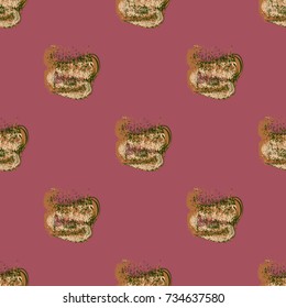 Watercolor cloud smear seamless pattern for background.