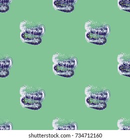 Watercolor cloud smear seamless pattern for background.