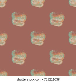 Watercolor cloud smear seamless pattern for background.