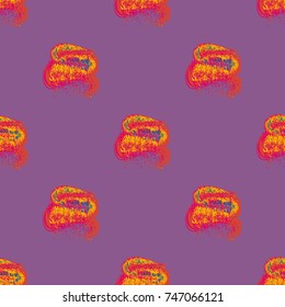 Watercolor cloud smear seamless pattern for background.