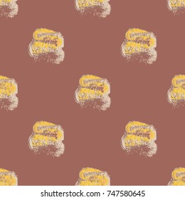 Watercolor cloud smear seamless pattern for background.