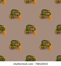 Watercolor cloud smear seamless pattern for background.