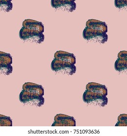 Watercolor cloud smear seamless pattern for background.