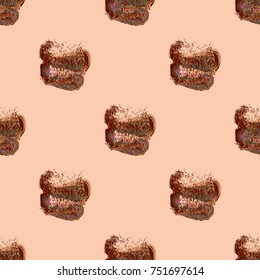 Watercolor cloud smear seamless pattern for background.