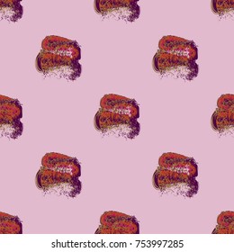 Watercolor cloud smear seamless pattern for background.