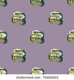 Watercolor cloud smear seamless pattern for background.