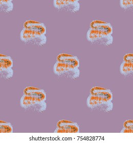 Watercolor cloud smear seamless pattern for background.