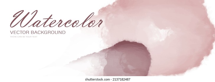 Aquarellfarbener Hintergrund. Abstraktes Tapete-Design für Wandkunst, Hochzeit und VIP Einladungskarte. Abstrakter Aquarell-Hintergrund, Vektorgrafik
