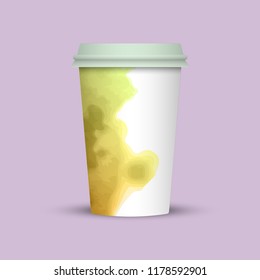 watercolor coffee cup to go