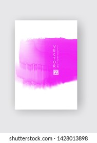 Watercolor color design banner. Abstract vector illustration