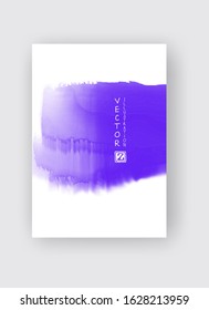 Watercolor color design banner. Abstract vector illustration