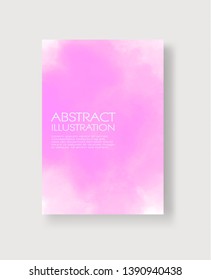 Watercolor color design banners. Abstract vector illustration