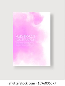 Watercolor color design banners. Abstract vector illustration