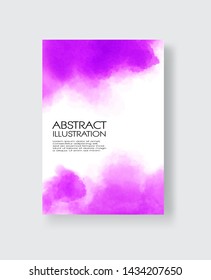 Watercolor color design banners. Abstract vector illustration
