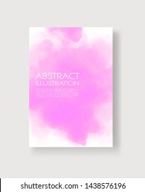 Watercolor color design banners. Abstract vector illustration