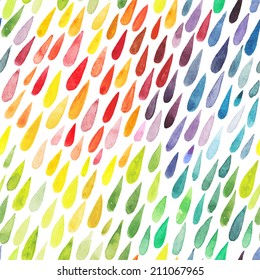 watercolor colorful abstract background. Collection of paint splash watercolor drops. set of brush strokes. Isolated on white background