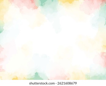 Watercolor colorful abstract background vector illustration with artistic paint textures ideal for creative designs, posters, cards, or artistic web graphics