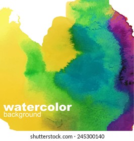 watercolor colorful background vector