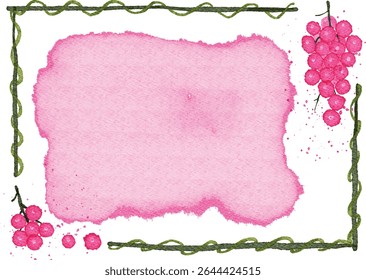 watercolor colorful frame and background for your text