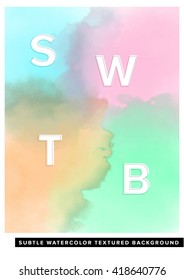 watercolor cover design