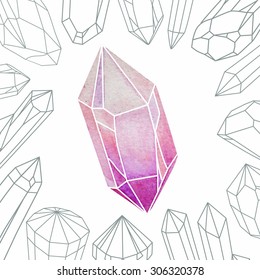 Watercolor Crystal
