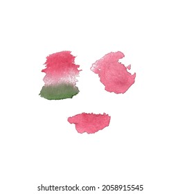 Watercolor custom shape design and vector illustration