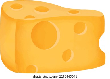 acuarela producto lácteo queso alimento vector ilustración