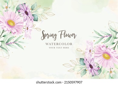 WATERCOLOR DAISY WEDDING invitation card set