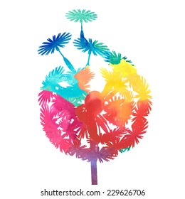 watercolor dandelion