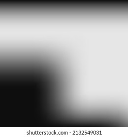 Watercolor Dark Liquid Dark Gradient Mesh. Metallic Empty Trendy Monochrome Blurry Background. Minimal Vector Black Silver Gradient Background. Smooth Aluminium Grey Digital Design Picture.