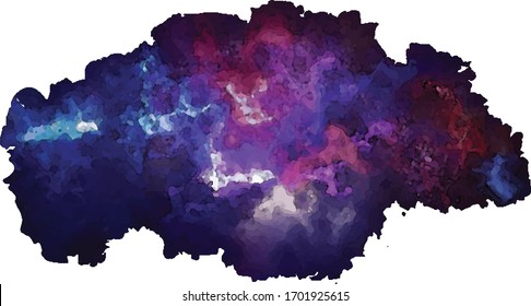 Watercolor Dark Voodoo Background Vector 