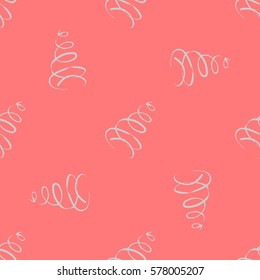 Watercolor decorative spiral pattern background. Modern stylish texture. Repeating abstract background. Weaved wavy geometric grid.