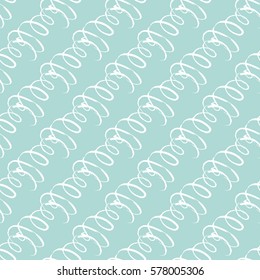 Watercolor decorative spiral pattern background. Modern stylish texture. Repeating abstract background. Weaved wavy geometric grid.