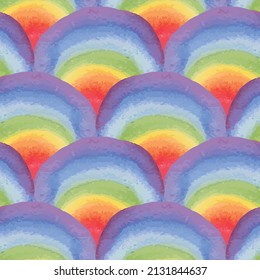Fondo vectorial decorativo de acuarela a partir de arcos coloridos abstractos