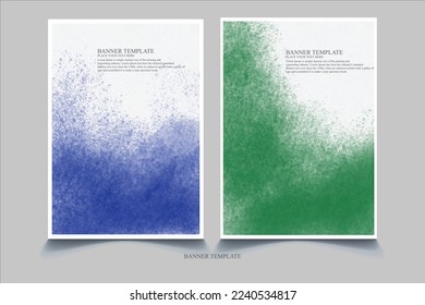 watercolor design banners set for date, postcard, banner, logo, illustration