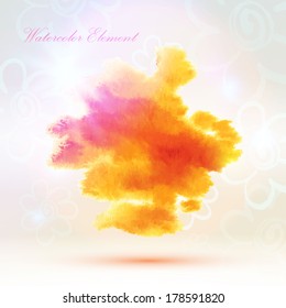 watercolor design element