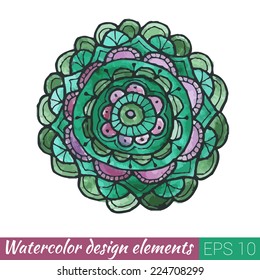 Watercolor design element