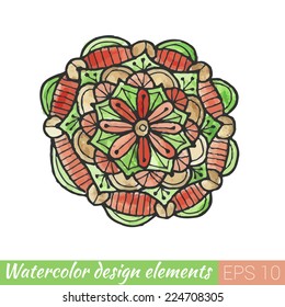 Watercolor design element