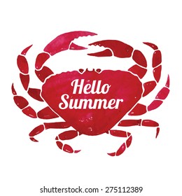 Watercolor design element, card. Vector. Watercolor. Hand painting.