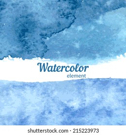 Watercolor design element for the realization of your best ideas.