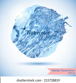 Watercolor design element for the realization of your best ideas.