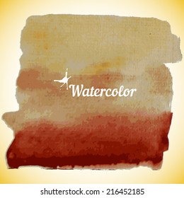 Watercolor design element for the realization of your best ideas.
