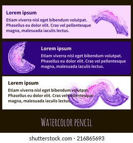 Watercolor design element for the realization of your best ideas.