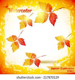 Watercolor design element for the realization of your best ideas.