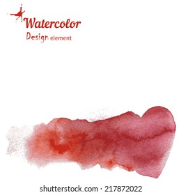 Watercolor design element for the realization of your best ideas.
