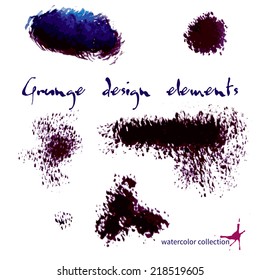 Watercolor design element for the realization of your best ideas.