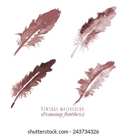 Watercolor design element for the realization of your best ideas.