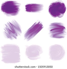 watercolor design element set collection 
