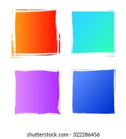 Watercolor design elements. Vector illustration